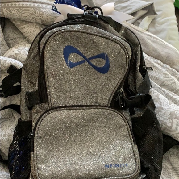 NFINITY Bags Infinity Sparkle Backpack With Blue Logo Poshmark